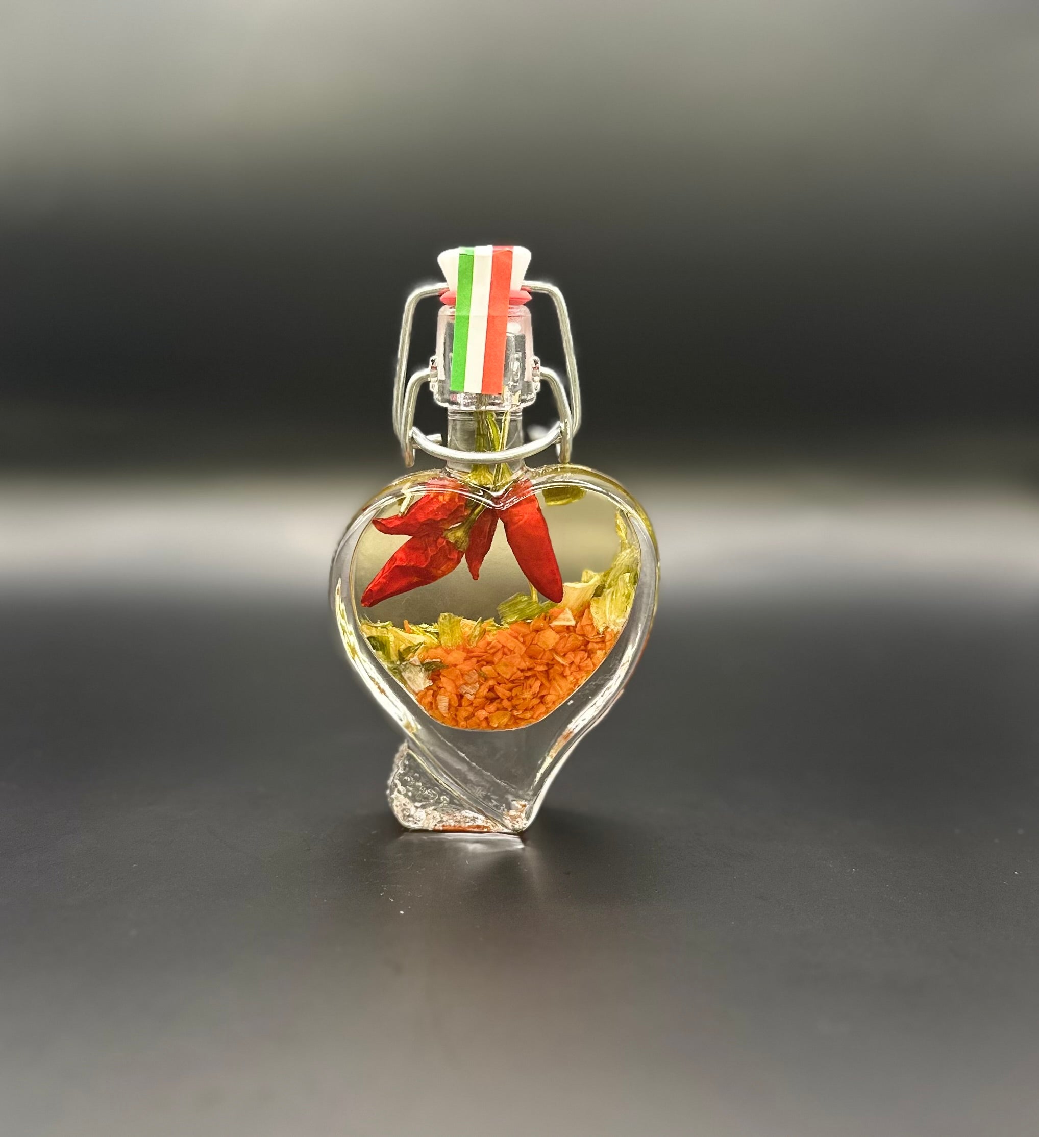 Fűszeres díszüveg olaj szív 0.04 L